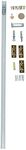 National Hardware N343-715 Folding Door Hardware Set, 36-Inches, Steel Track Included, Adjustable, White