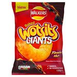 Walkers Wotsits Giants Sweet and Spicy Flamin Hot, Red, 130 g (Pack of 1), Packaging may vary