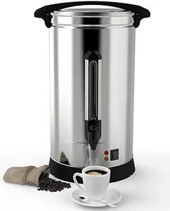 RIEDHOFF 60 Cup Commercial Coffee Maker, [Quick Brewing] [Food Grade Stainless Steel] Large Coffee Urn Perfect For Church, Meeting rooms, Lounges, and Other Large Gatherings-10 L