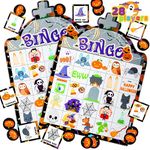 JOYIN 28 Halloween Bingo Playing Cards (5 x 5) for Kids Halloween Party Card Games, Trick or Treatment, Party Favors Supplies