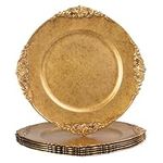 MAONAME Antique Gold Charger Plates