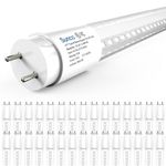 Sunco 30 Pack T8 LED 4FT Tube Light Bulbs Ballast Bypass Fluorescent Replacement, 5000K Daylight, 15W, Clear Cover, Retrofit, Single Ended Power (SEP), Commercial Grade UL