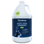 Eco Strong Cat Urine Cleaner & Odor Remover | Enzymatic Cat Urine Stain Miracle Eliminator for Carpet, Laundry, Bedding, Indoor or Outdoor Multi-Surface Pet Messes – 1 Gallon