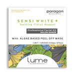 Lume by Paragon Beauty Garden Sensi White + | 8 Steps Facial Kit with Sea Algae Peel Oﬀ Face Mask