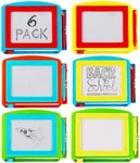 Bedwina Magnetic Drawing Board for Kids - (Pack of 6) Erasable Doodle Sketch Tablet and Travel Drawing Pad for Kids Boys and Girls, Birthday Party Favors and Party Stocking Stuffers for Kids