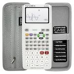 Scientific Calculator with Graphing, Includes Carrying Case, for College and High School Students, Calculus, Algebra, Geometry, Trigonometry, Statistics, Physics, Chemistry, White