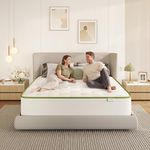 10 Inch Double Full Mattress, Crystli Medium Firm Hybrid Bed in a Box Tencel Cooling Cover, Memory Foam, Pocket Spring, Pressure Backpain Relief, Motion Isolation, CertiPUR-US Certified, No Fiberglass