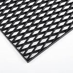 aggauto 47"x16" ABS Plastic Universal Car Grill Mesh, Automotive Grille Insert Bumper Rhombic Hole 10x30mm Grids Black