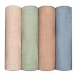 Comfy Cubs Muslin Swaddle Blankets Neutral Receiving Blanket Swaddling, Wrap for Boys and Girls, Baby Essentials, Registry & Gift (Pacific, Cedar, Sage, Blush)