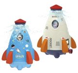TOYARTSY Water Sports Rocket Sprinkler for Kids 360 Degree Rotation Rocket Sprinkler Pool Toy Stably Suspended Sprinkler Water Amusement (Pipe Accessory not Included)
