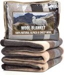 Natural Alpaca & Sheep Wool Blanket