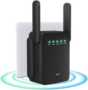Repetidor WiFi，ExtenderWiFi/Enhancer/Home Internet Signal Amplifier/WiFi Signal Amplifier, Ap 4 Antenas, 2 Puertos LAN, Amplificador WiFi para la Oficina y el hogar, fácil instalación acción