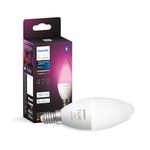 Philips Hue White and Colour Ambiance Smart Light Bulb [E14 Small Edison Screw] with Bluetooth. Works with Alexa, Google Assistant and Apple Homekit
