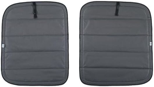 VANLUSIS Extra-Thick Magnetic Insulated Rear Door Window Covers for 2015-2025 Ford Transit Medium and High Roof Vans with NO Plastic Trim, Blackout Privacy Sun Shades for Stealth Camping – Dark Gray