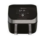 Instant VersaZone Air Fryer comes with XXL Single and Double Air Frying ClearCook Drawers complete with 8 Smart Programmes - Air Fry, Bake, Roast, Grill, Dehydrate, Reheat - Stainless Steel, 8.5L