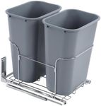 Double Bin Garbage Can, Large Capac