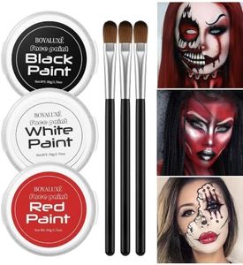 Halloween Black White Red Face Body Paint Oil Based Face Painting Brush