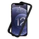 RhinoShield Bumper Case Compatible with [iPhone 12 Mini] | CrashGuard NX - Shock Absorbent Slim Design Protective Cover 3.5M / 11ft Drop Protection - Black