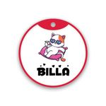 Pawsindia Personalized Cat Name Tag, Customized Pet ID Tag for Cats with Double Side Waterproof Print, Cat1-White