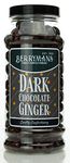 Original Dark Chocolate Ginger Retro Sweets Gift Jar By Berrymans Sweet Shop - Classic Sweets, Traditional Taste.