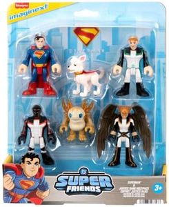 Fisher-Price Imaginext Superman Action Figure Multipack, 6 Characters, 3-inch Collectible Set with Krypto & Kaiju