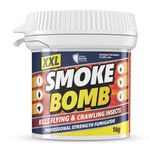 XXL Insect Smoke Bomb 16g (Pack of 1) Fast-Acting Formula for Fleas, Bed Bugs, Cockroaches, Ants and Spiders, Smoke Treatment for Homes, Rooms and Living Spaces, Non-Staining