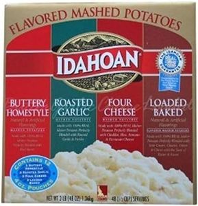 Idahoan Variety Pack Flavored Mashed Potatoes, Made with Gluten-Free 100-Percent Real Idaho Potatoes, 4oz (Pack of 12)