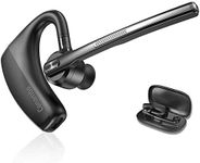 Conambo Bluetooth Headset 5.2 with CVC8.0 Dual Mic Noise Cancelling Bluetooth Earpiece 16Hrs Talktime Wireless Headset for Truck Driver iPhone Android Cell Phones