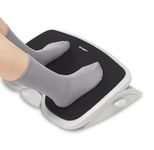 Kensington SoleMate Comfort Foot Rest for Under Desk, Foot Stool with Memory Foam and SmartFit Ergonomic System, 6-Level Tilt Footrest and Non-Slip Base for Office Desk & Home Grey/Black