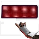 NGARY 360PCS LEDs Red Light Therapy Mat for Body, Red Light Therapy Large Wrap Pad with 660nm and 850nm Near Infrared Light Redlight, Time & Brightness Adjustable, for Body Pain Relief