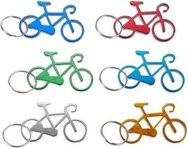 Juvale Keychain Bottle Opener - 12-Pack Bicycle Bike Portable Beer Bottle Metal Openers for Wedding Party Favor in 6 Colors