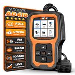 ANCEL AD410 Enhanced OBD2 Scanner OBD2 Code Reader Car Diagnostic Tool, Check Engine Light Fault Reader Diagnostic Scan Tool for All OBDII Car After 2002 (Black/Yellow)