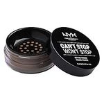 NYX Professional Makeup Can't Stop Won't Stop Setting Powder, Loose Format, Matte Finish, Oil Absorbing, Vegan Formula, Shade: Medium Deep