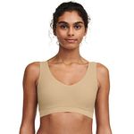 Chantelle Women's Soft Stretch Padded V-Neck Bra Top, Ultra Nude, Medium / Large