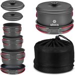 Alocs Camping Cookware, Aluminum Ca