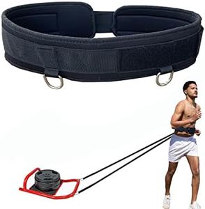 CORECISE Weighted Training Waist Belt for Pulling Sled and Tires,Workout Belt for Speed Parachute (Waist Belt)