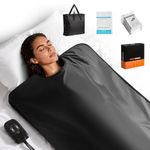Portable Sauna Blanket for Relaxation, Waterproof Full Body Infrared Heated Bag with Remote, Adjustable Temperature (86–158℉), Folding Design with Carry Case & Liners