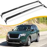 EZREXPM 220LBS Aluminum Cross Bars Roof Rack Fit for 2022-2025 Nissan Pathfinder SV SL Platinum Luggage Rack Crossbar Cargo Carrier (with Raised Side Rails)