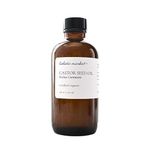 Holistic Market Co. Castor Oil 4oz Certified Organic 100% Pure Cold Pressed Hexane Free Glass Bottle Extra Virgin Premium Quality For Use In Castor Oil Packs