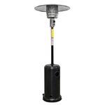 Dellonda 13kW Outdoor Garden Gas Patio Heater for Commercial & Domestic Use, Black - DG1