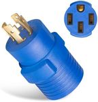 FROSTYRIDER 30 Amp to 50 Amp Power Adapter RV Generator Adapter NEMA L14-30P to 14-50R,4 Prong Twist Lock Adapter 30A Male Plug to 50Amp Female Receptacle for RV Generator Electrical Power Converter