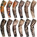 Geyoga 12 Pieces Tattoo Sleeves Set