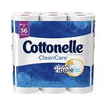 Cottonelle CleanCare Toilet Paper, Strong Bath Tissue, 18 Double Rolls