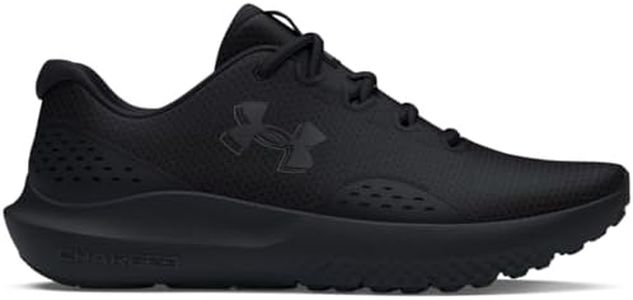 Under Armour Men's Ua Charged Surge 4 Running Shoes, Black, 8 US