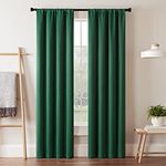 Eclipse Darrell Thermaweave Blackout Window Curtain Panel, Emerald