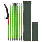 SUNORCHID Pole Pruning Saw 26 Foot Long Handle Adjustable Length, Tree Pruner Tree Loppers Long Reach for Palm Oak High Branches ;with Carry Bag and Sturdy Pole, Cuts Clean and Fast