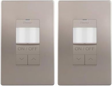LIDER Motion Sensor Dimmer Switch, 200W, LED/CFL, 3-Way, UL Listed, 2-Pack