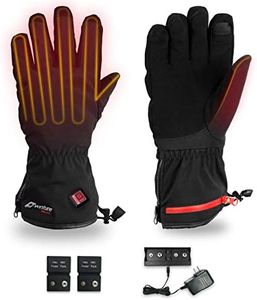 Venture Heat Insulated Heated Gloves for Men Women with Battery Packs - Hand Warmer for Skiing Snowboarding Snow, Rechargeable (XS)
