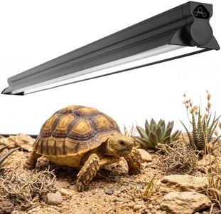 Eckpo T5 HO UVB Reptile Light Kit, 34.5" Fixture with 21W 10.0 UVB Tube, Suitable for Desert Reptiles Including Juvenile Sulcata Tortoises