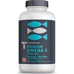 Transforme Omega 3 Capsules High Strength, 360 Fish Oil Omega 3 1000mg softgels, 2 Capsule 2000mg Serving Provides 660mg EPA & 440mg DHA, 6 Months Supply, Supporting Heart, Brain and Eye Health